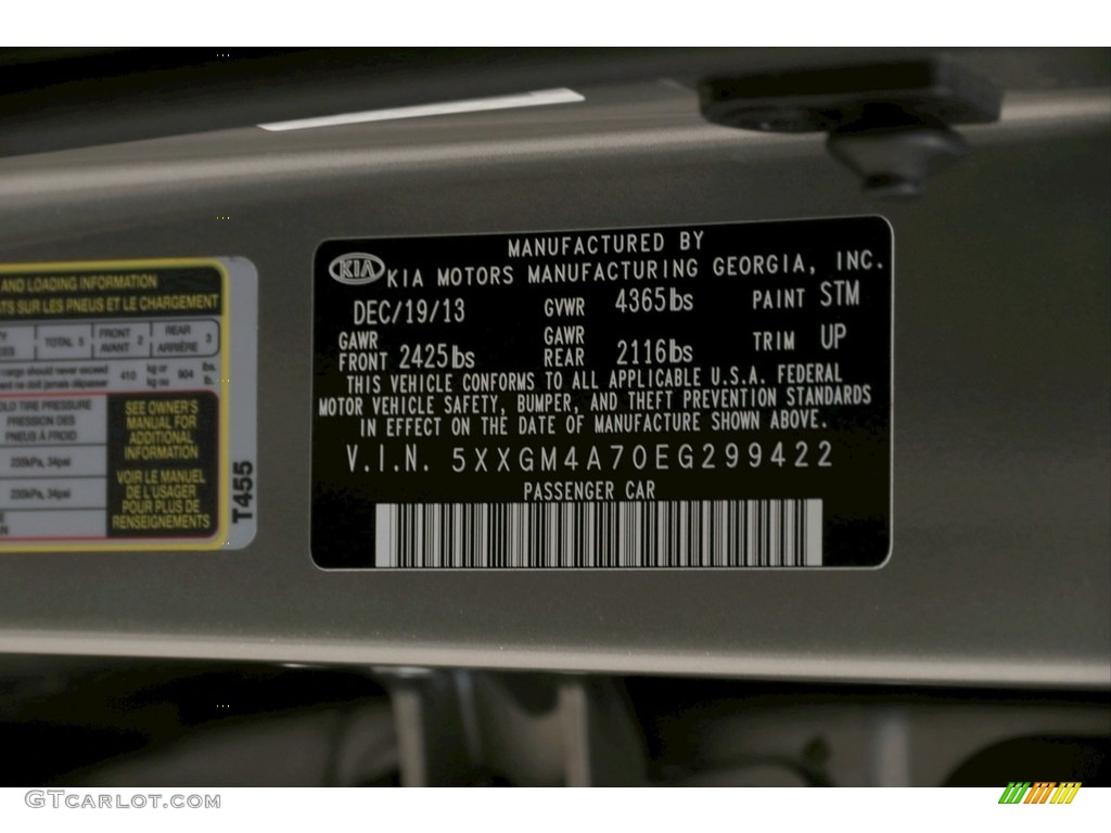 2014 Optima LX - Satin Metal / Beige photo #16