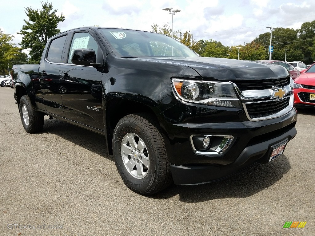 Black 2018 Chevrolet Colorado WT Crew Cab 4x4 Exterior Photo #122473651