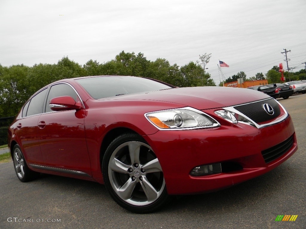 2010 GS 350 - Matador Red Mica / Parchment photo #2