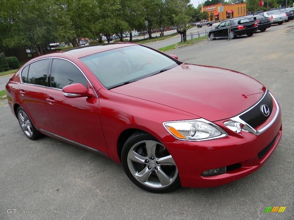 2010 GS 350 - Matador Red Mica / Parchment photo #3