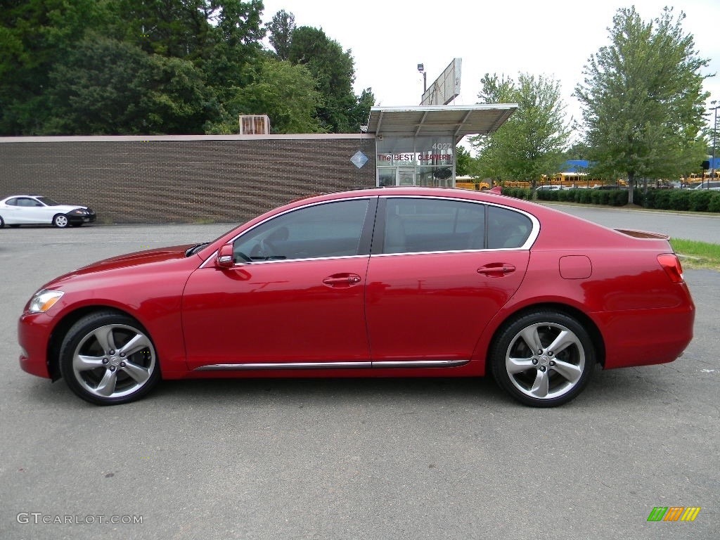2010 GS 350 - Matador Red Mica / Parchment photo #7