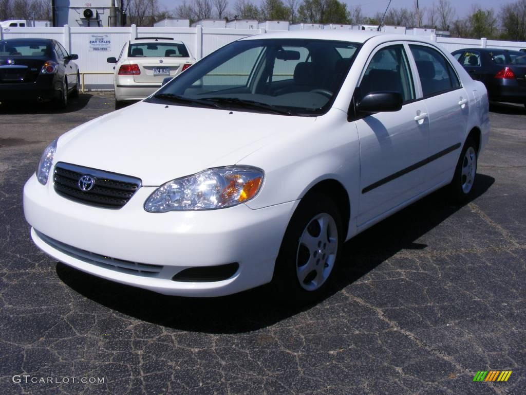 2008 Corolla CE - Super White / Stone photo #1