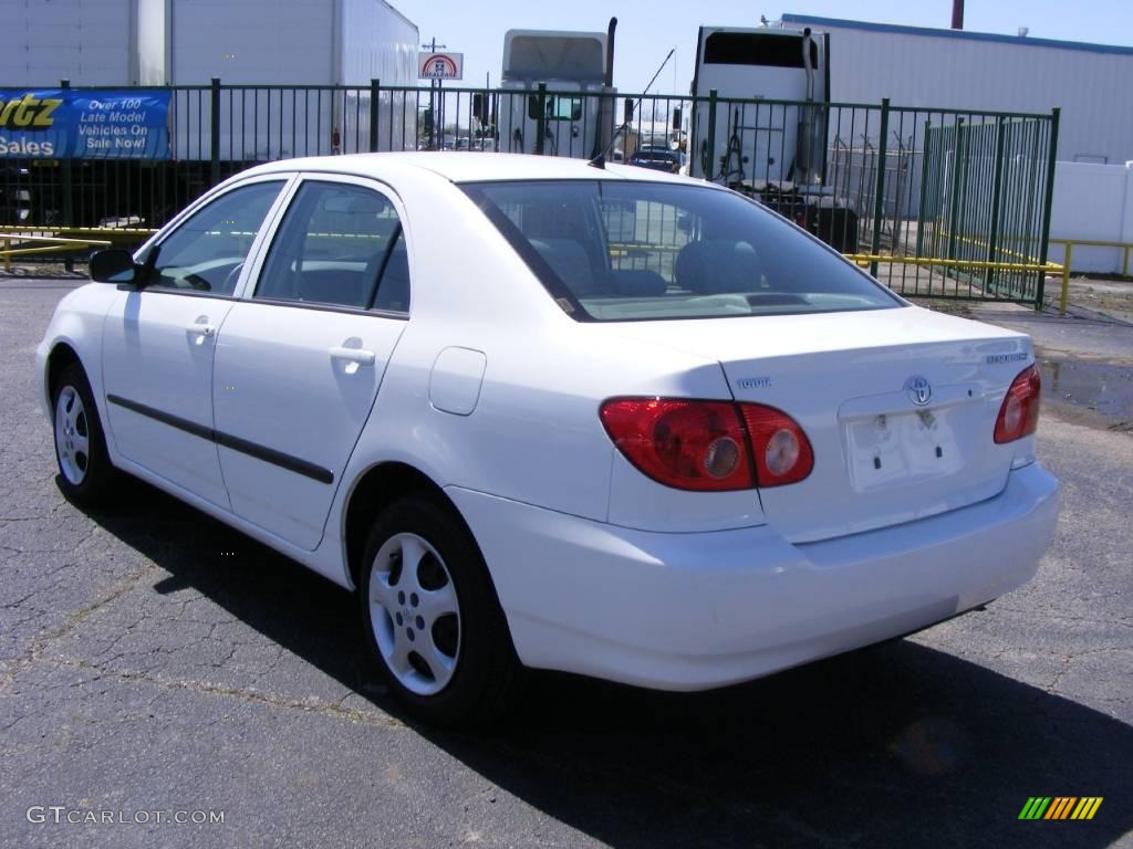 2008 Corolla CE - Super White / Stone photo #2