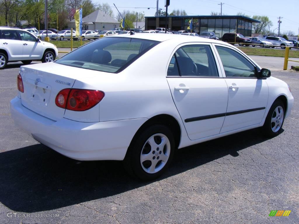 2008 Corolla CE - Super White / Stone photo #3