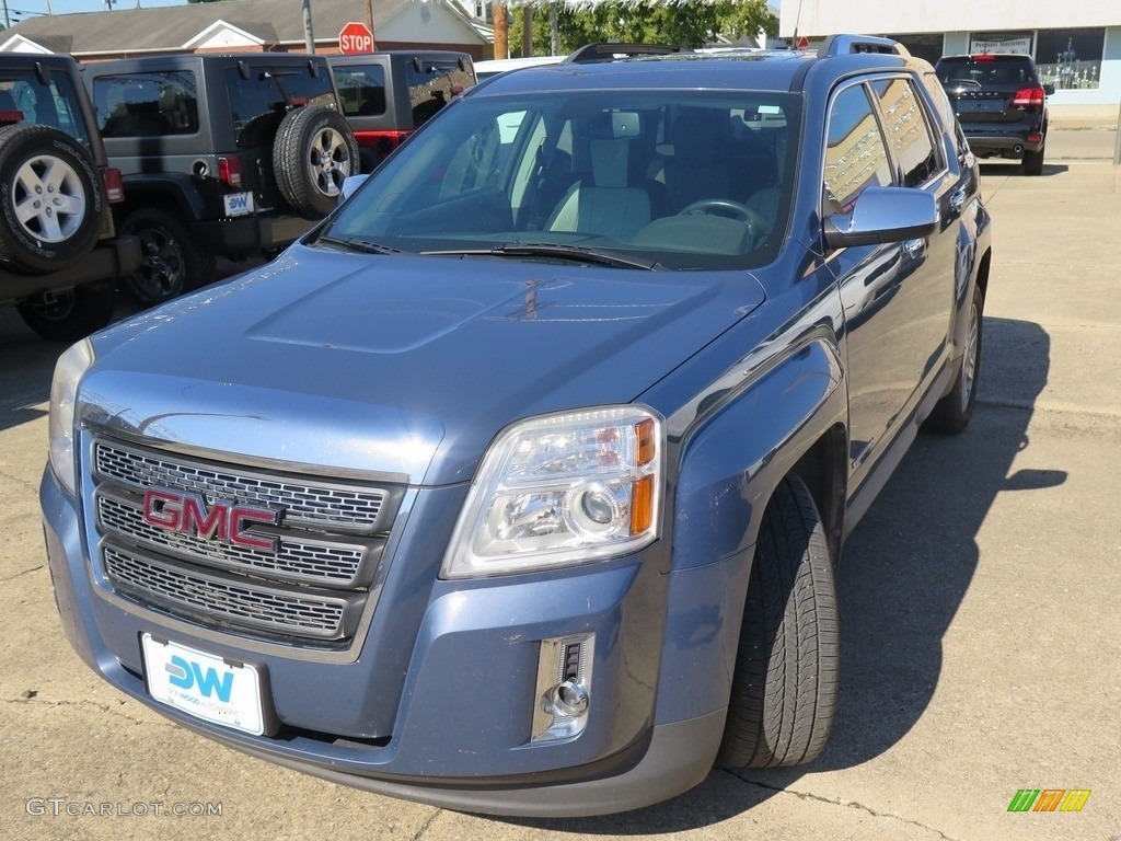 2011 Terrain SLT - Steel Blue Metallic / Jet Black photo #5