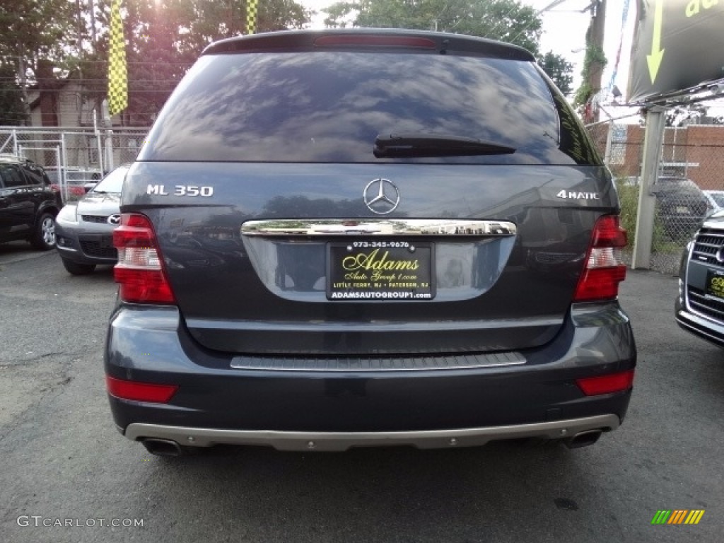 2010 ML 350 4Matic - Steel Grey Metallic / Black photo #5