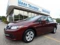Crimson Pearl - Civic LX Sedan Photo No. 1
