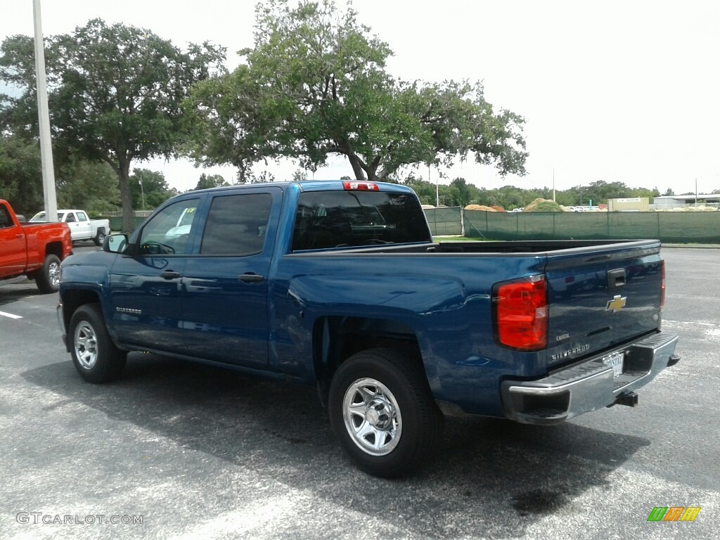 2017 Silverado 1500 LS Crew Cab - Deep Ocean Blue Metallic / Dark Ash/Jet Black photo #3