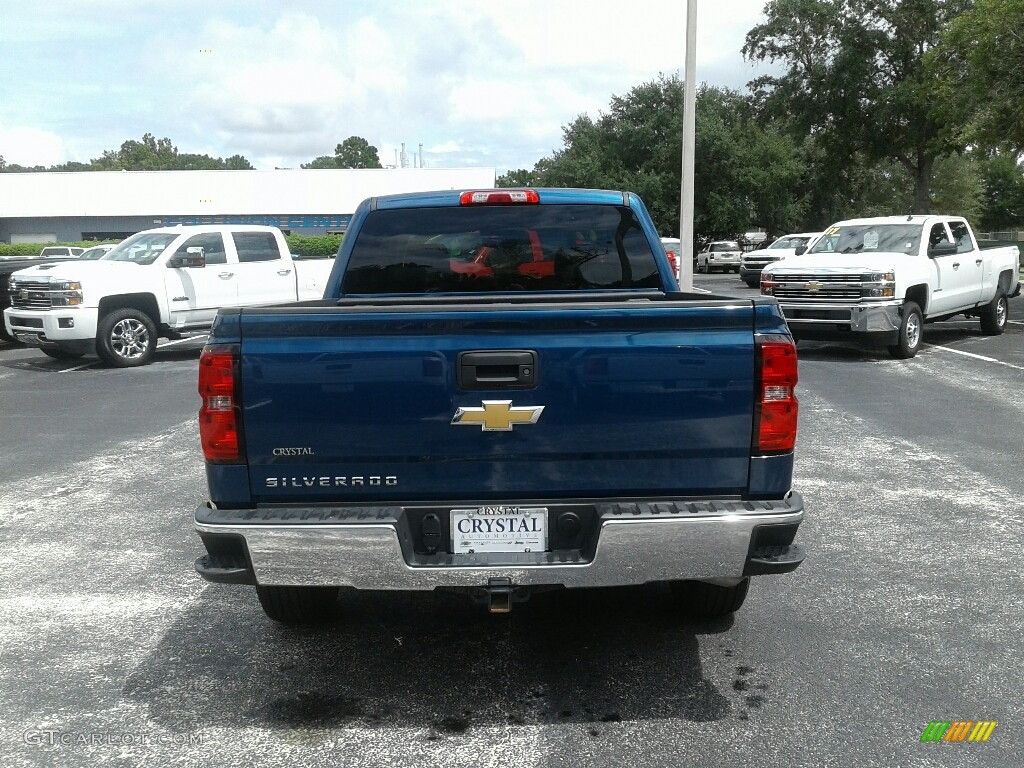 2017 Silverado 1500 LS Crew Cab - Deep Ocean Blue Metallic / Dark Ash/Jet Black photo #4