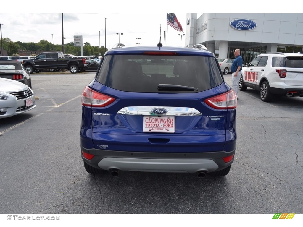 2014 Escape Titanium 2.0L EcoBoost 4WD - Deep Impact Blue / Charcoal Black photo #4