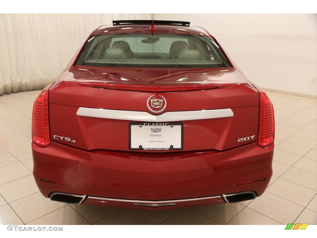 2014 CTS Luxury Sedan AWD - Red Obsession Tintcoat / Light Cashmere/Medium Cashmere photo #15