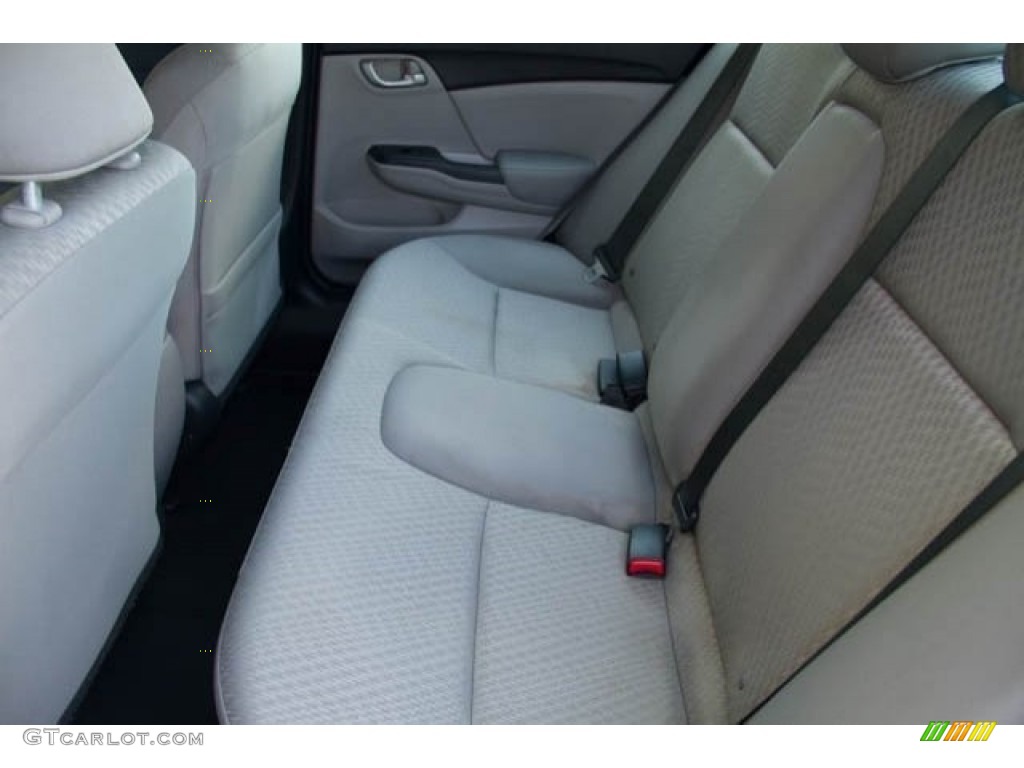 2015 Civic LX Sedan - Dyno Blue Pearl / Gray photo #4