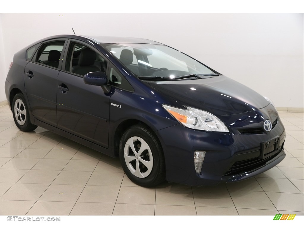 2012 Prius 3rd Gen Four Hybrid - Nautical Blue Metallic / Dark Gray photo #1