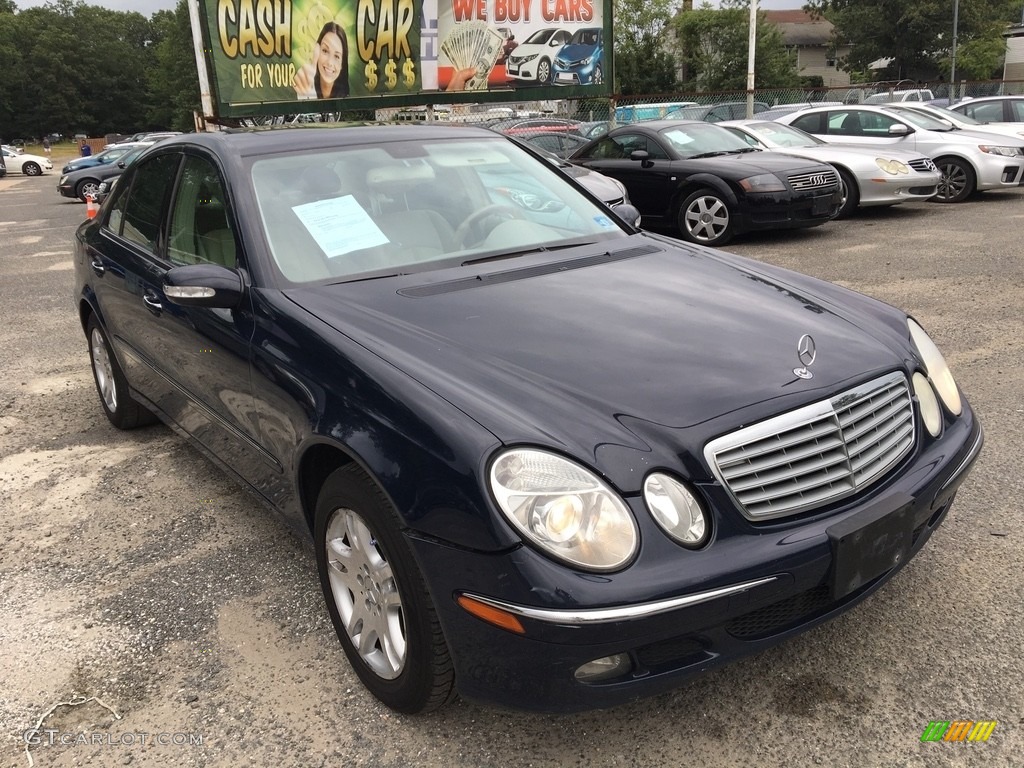 2005 E 320 Sedan - Platinum Blue Metallic / Charcoal photo #10
