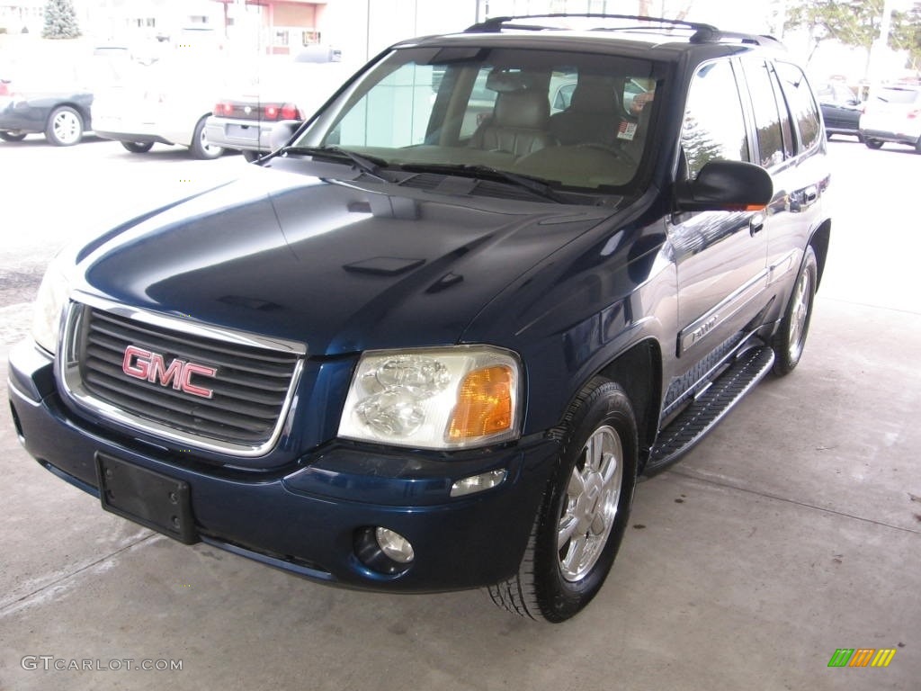 2003 Envoy SLT - Indigo Blue Metallic / Light Oak photo #24