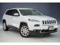 2017 Bright White Jeep Cherokee Limited  photo #12