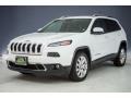 2017 Bright White Jeep Cherokee Limited  photo #31