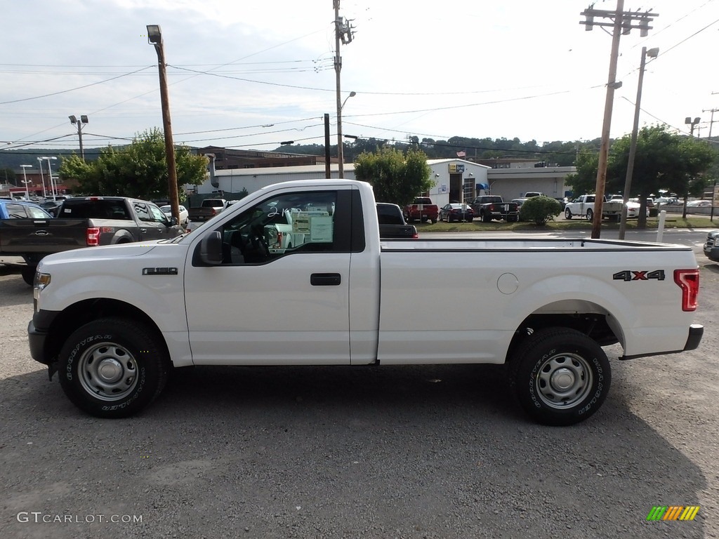 2017 F150 XL Regular Cab 4x4 - Oxford White / Earth Gray photo #7