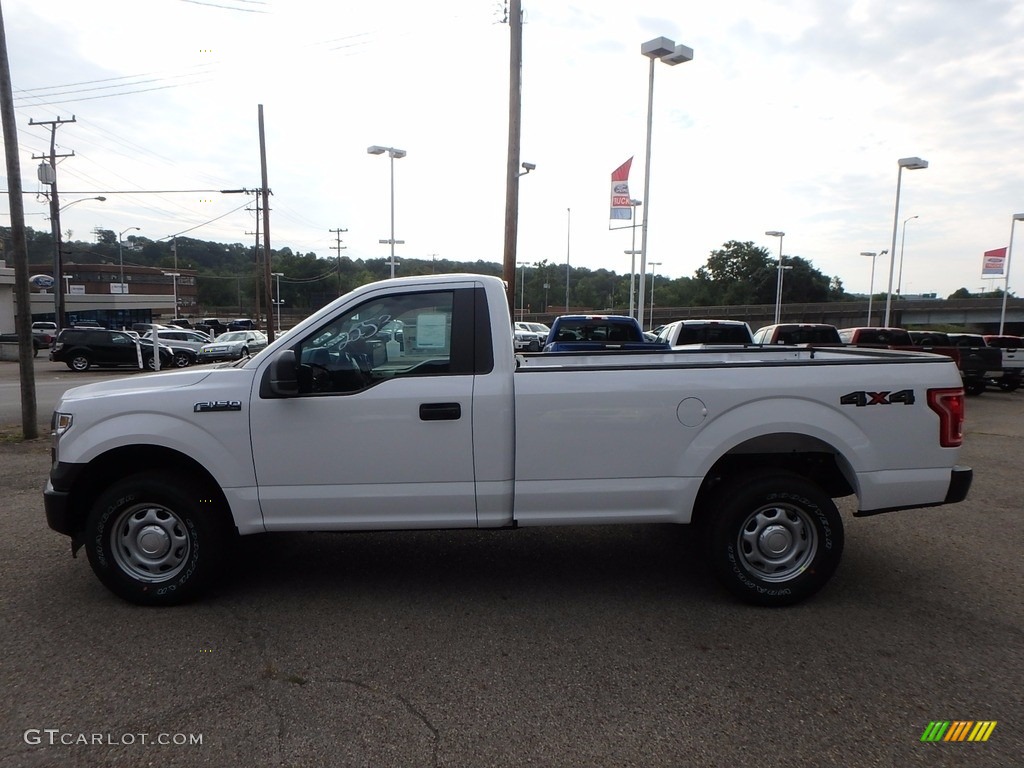 2017 F150 XL Regular Cab 4x4 - Oxford White / Earth Gray photo #7
