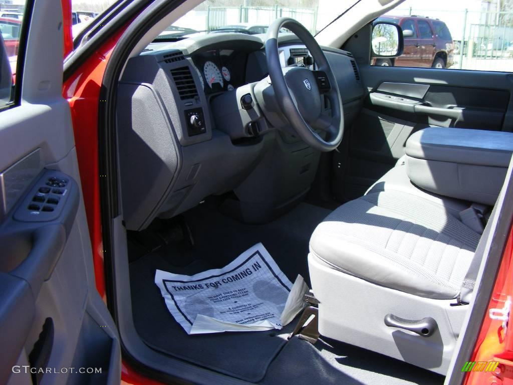 2008 Ram 1500 Lone Star Edition Quad Cab - Flame Red / Medium Slate Gray photo #5