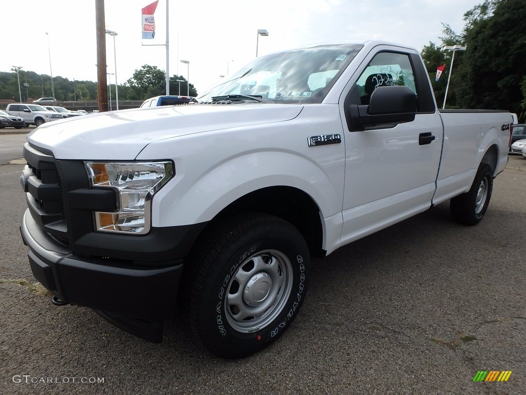 2017 F150 XL Regular Cab 4x4 - Oxford White / Earth Gray photo #8