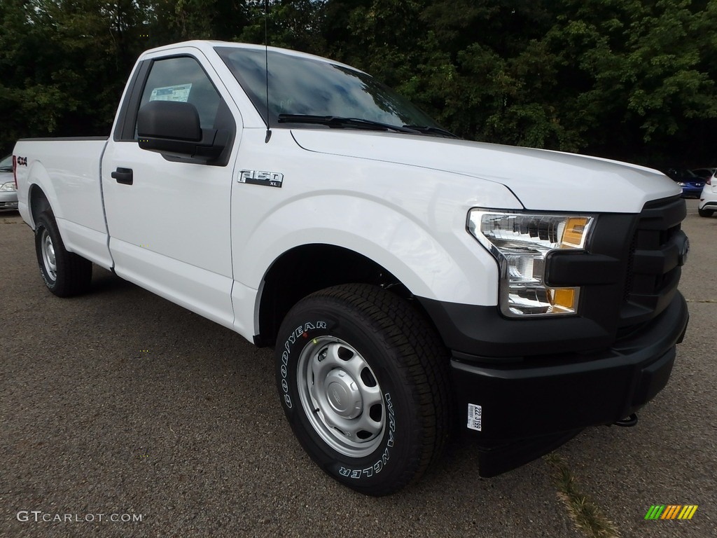 2017 F150 XL Regular Cab 4x4 - Oxford White / Earth Gray photo #10