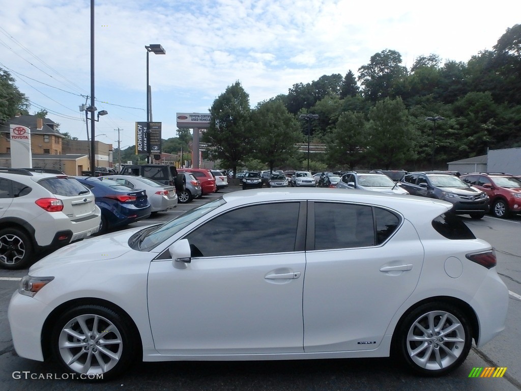 2012 CT 200h Hybrid Premium - Starfire White Pearl / Caramel Nuluxe photo #4