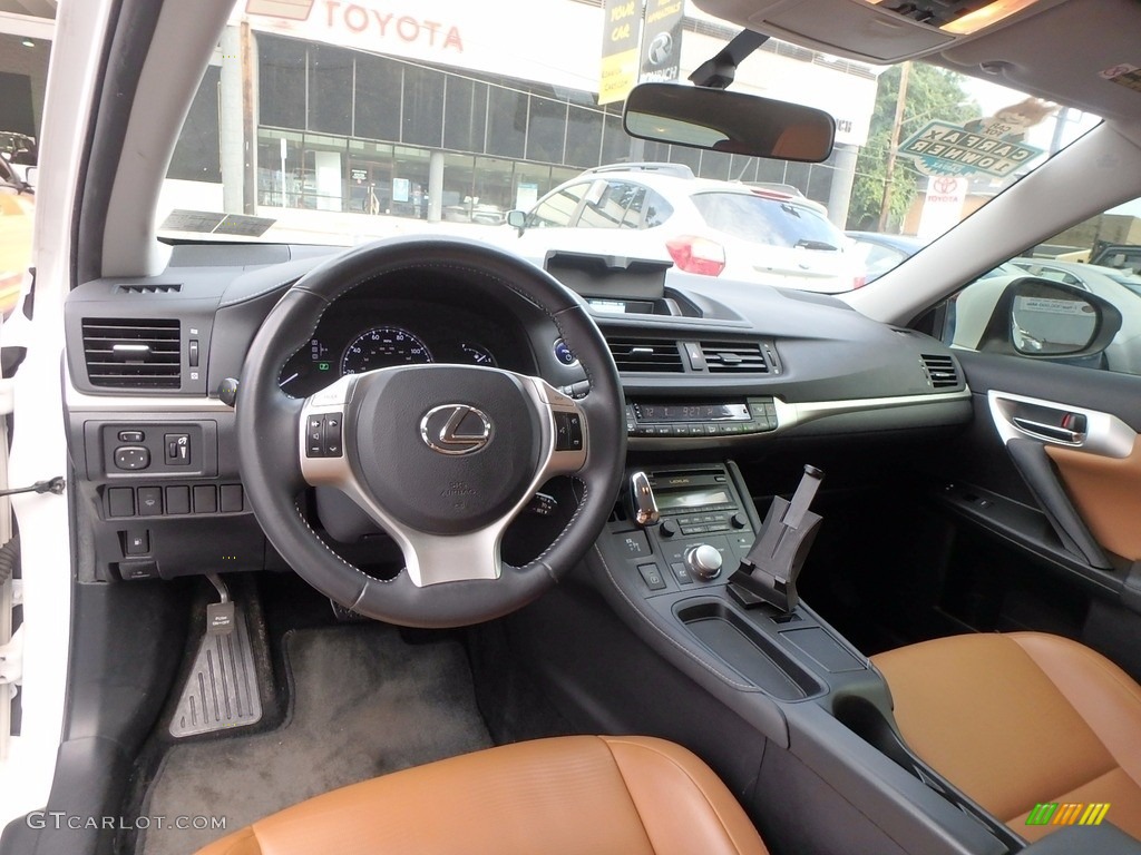 2012 CT 200h Hybrid Premium - Starfire White Pearl / Caramel Nuluxe photo #8