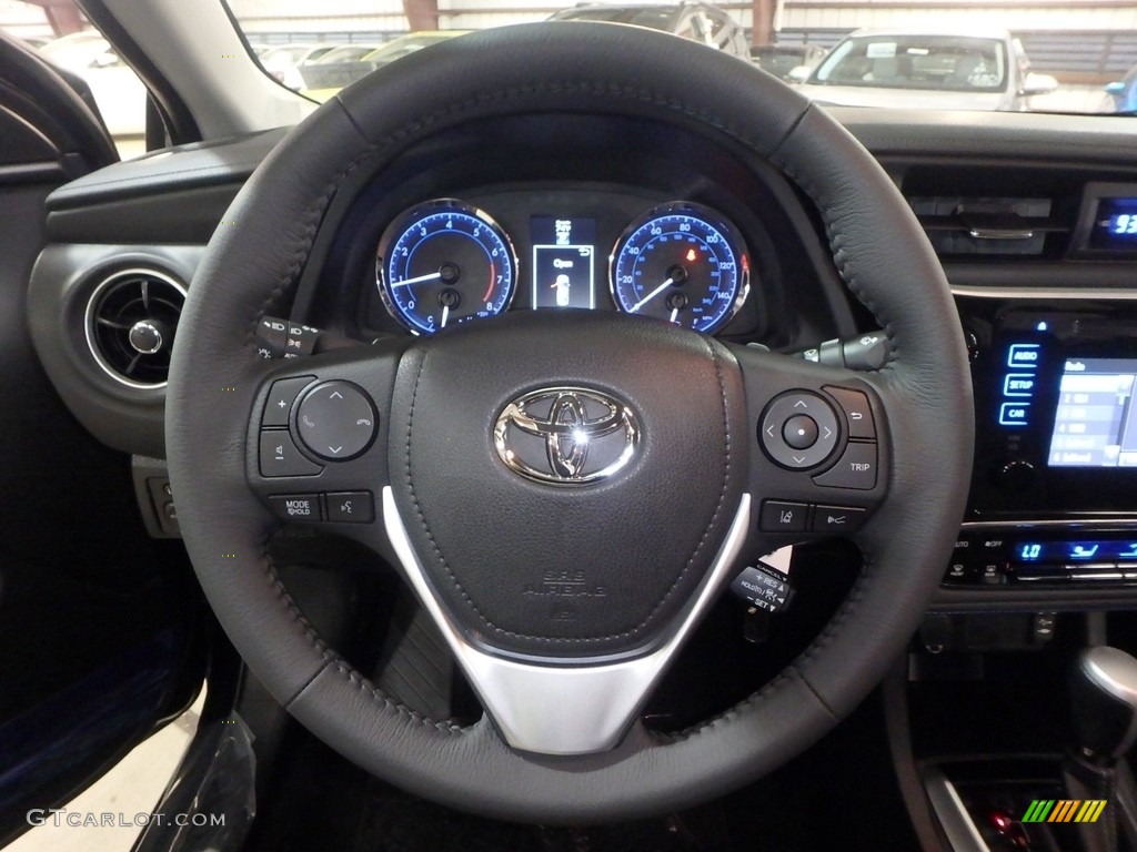 2018 Toyota Corolla SE Black Steering Wheel Photo #122494058
