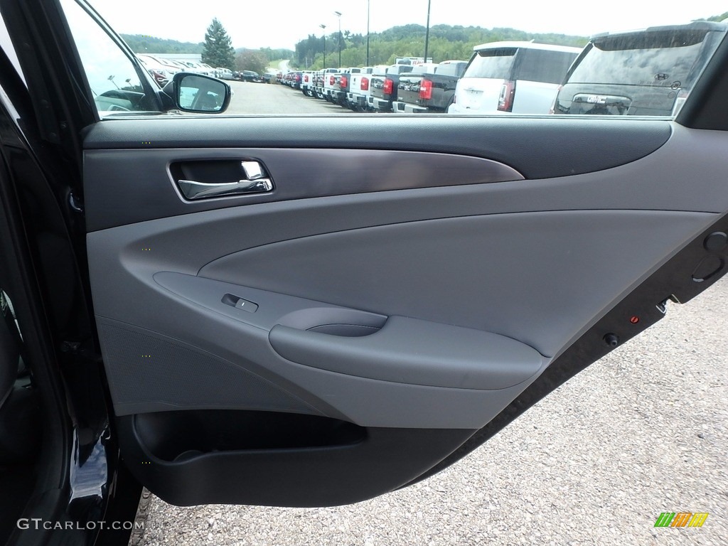 2013 Sonata Hybrid Limited - Black Onyx Pearl / Gray photo #8