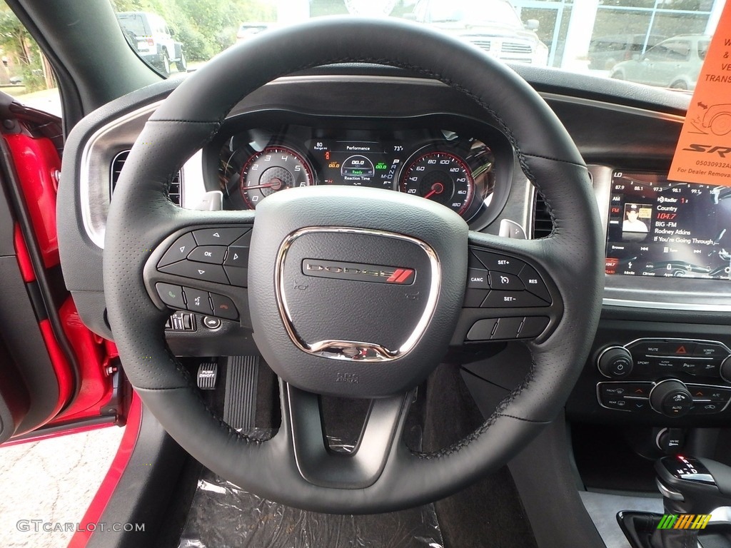 2018 Dodge Charger Daytona 392 Black Steering Wheel Photo #122497034