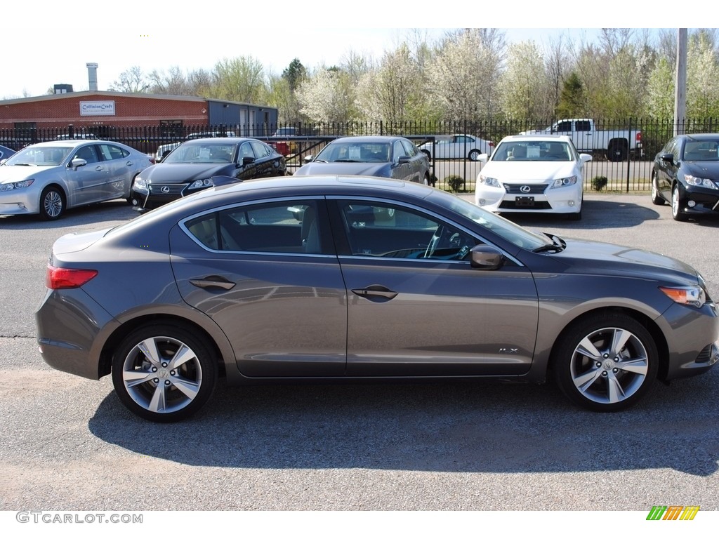 2013 ILX 2.0L Premium - Polished Metal Metallic / Parchment photo #6