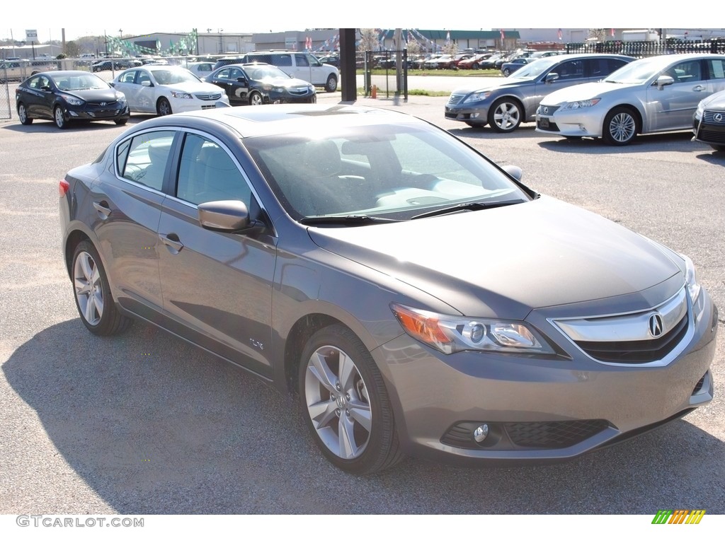 2013 ILX 2.0L Premium - Polished Metal Metallic / Parchment photo #7