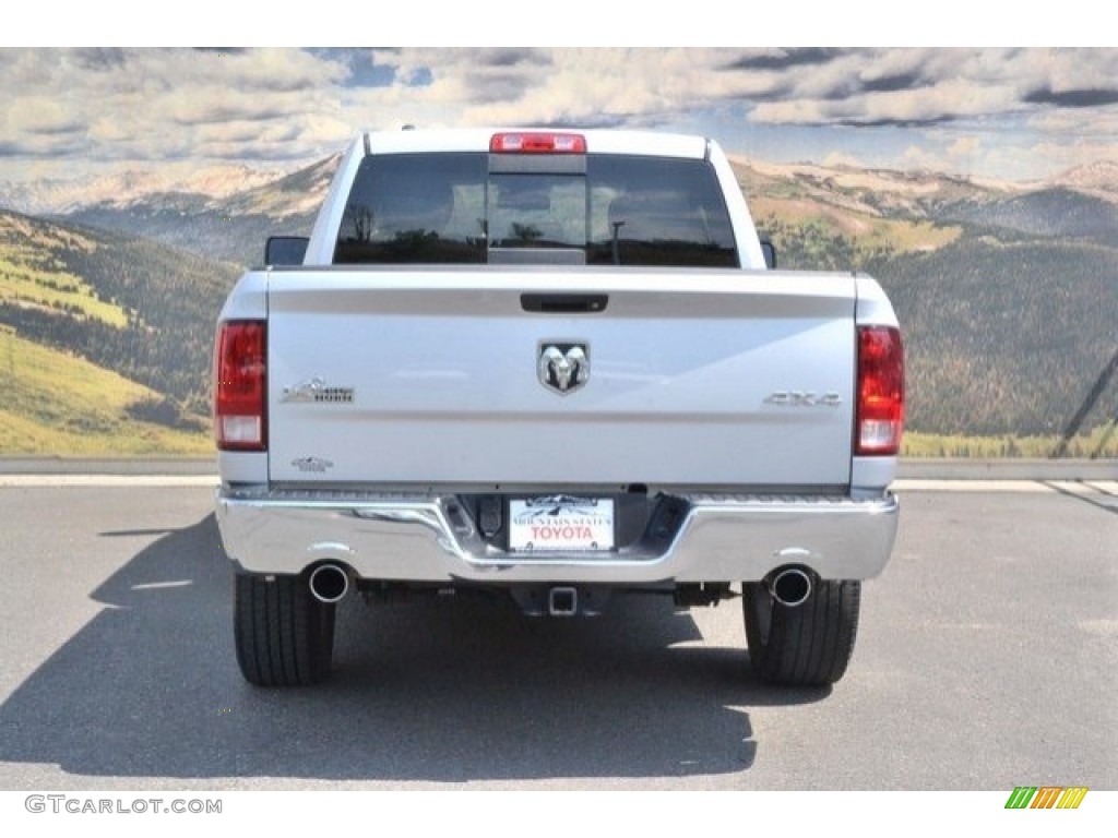 2014 1500 Big Horn Quad Cab 4x4 - Bright Silver Metallic / Black/Diesel Gray photo #9