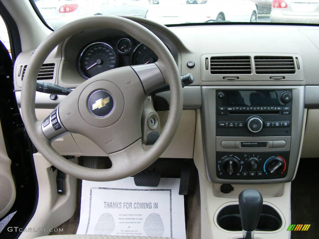 2007 Cobalt LT Sedan - Black / Neutral Beige photo #6