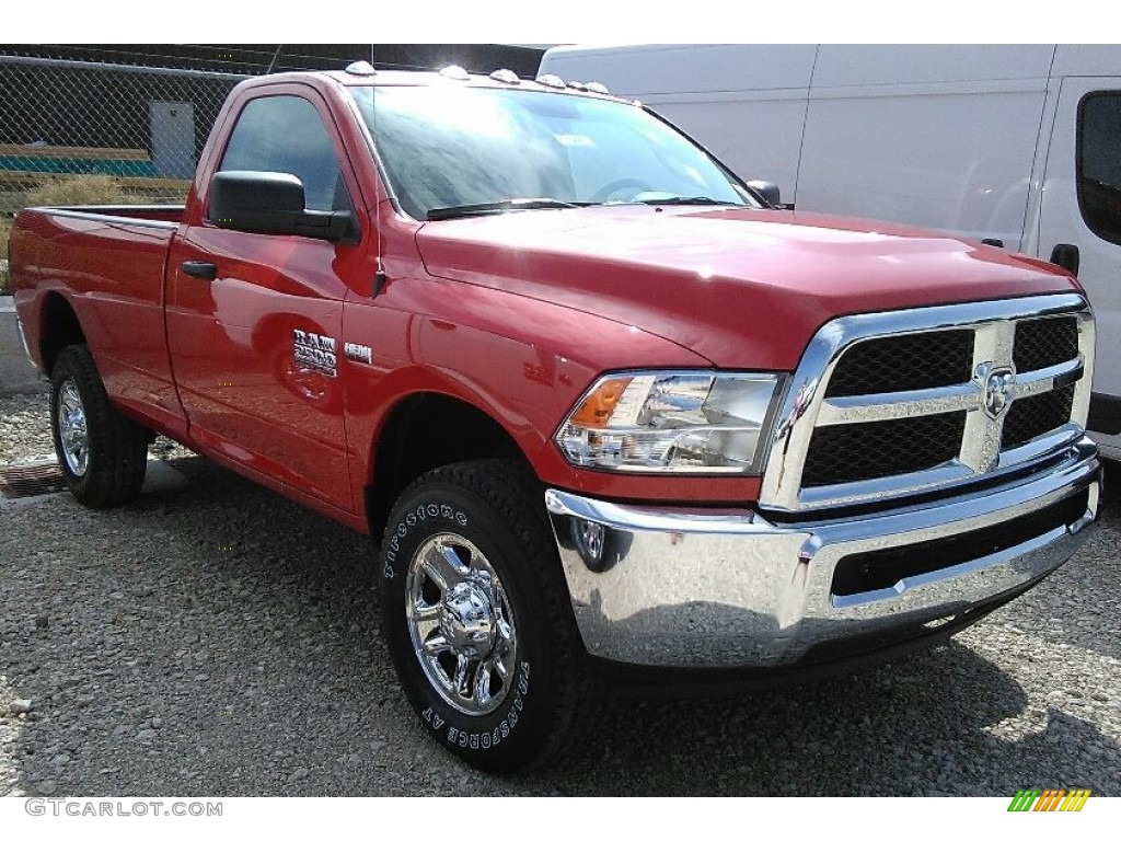 Flame Red 2017 Ram 2500 Tradesman Regular Cab 4x4 Exterior Photo #122500745