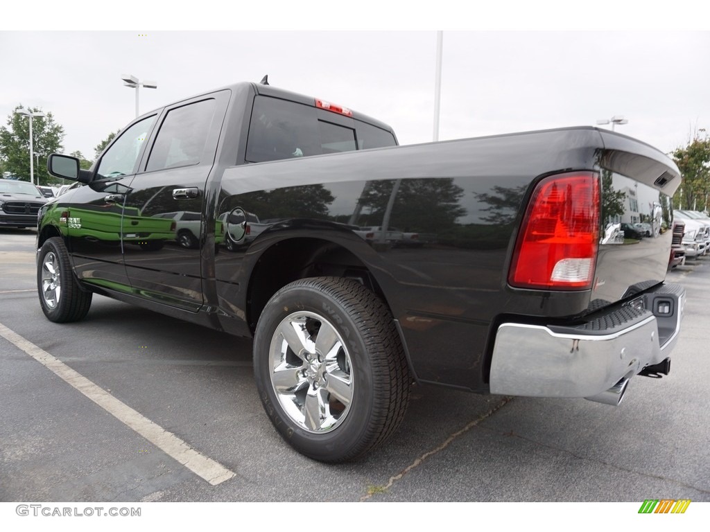 2017 1500 Big Horn Crew Cab - Brilliant Black Crystal Pearl / Black/Diesel Gray photo #2