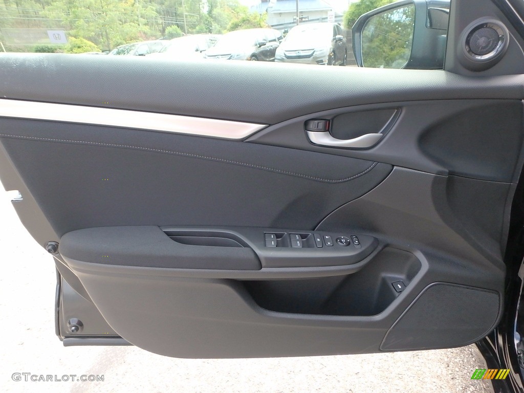 2017 Honda Civic EX-T Sedan Black Door Panel Photo #122501333