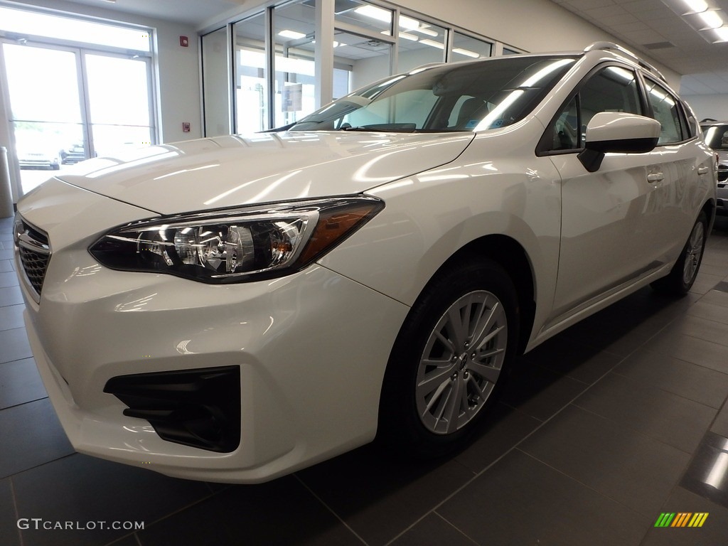 Crystal White Pearl 2018 Subaru Impreza 2.0i Premium 5-Door Exterior Photo #122504351