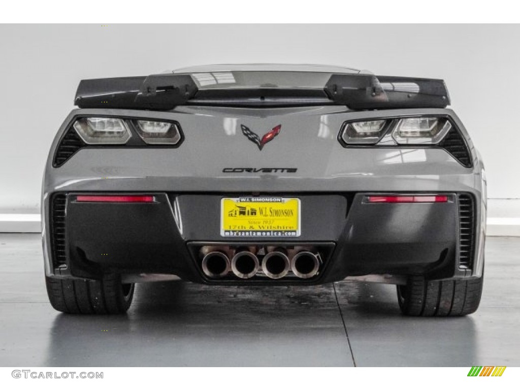 2015 Corvette Z06 Coupe - Shark Gray Metallic / Adrenaline Red photo #3