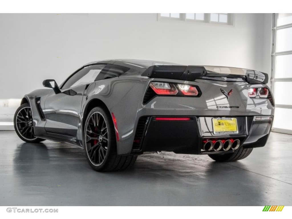 2015 Corvette Z06 Coupe - Shark Gray Metallic / Adrenaline Red photo #10