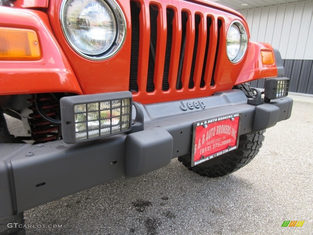2005 Wrangler X 4x4 - Impact Orange / Dark Slate Gray photo #15