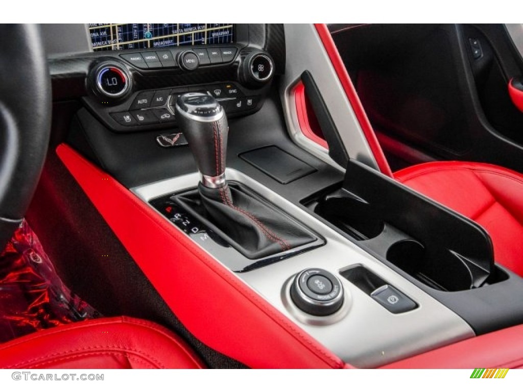 2015 Corvette Z06 Coupe - Shark Gray Metallic / Adrenaline Red photo #16