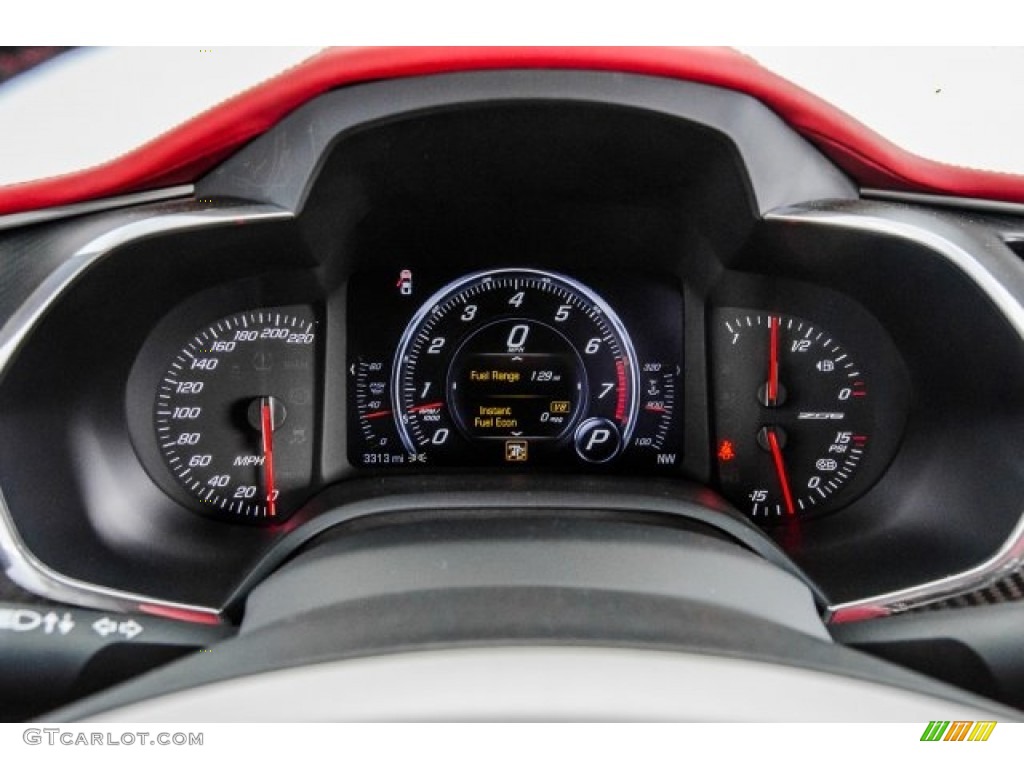 2015 Corvette Z06 Coupe - Shark Gray Metallic / Adrenaline Red photo #17