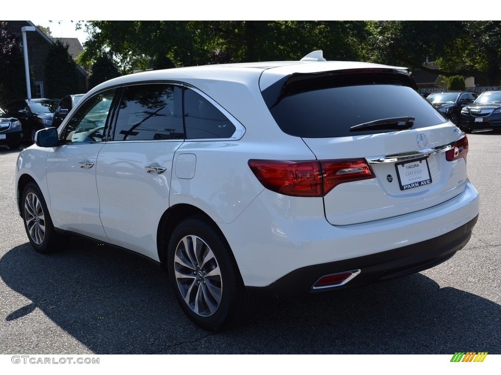 2016 MDX SH-AWD Technology - White Diamond Pearl / Ebony photo #5