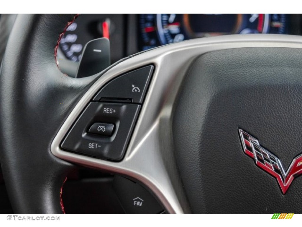 2015 Corvette Z06 Coupe - Shark Gray Metallic / Adrenaline Red photo #20