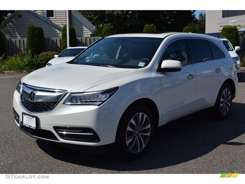 2016 MDX SH-AWD Technology - White Diamond Pearl / Ebony photo #7