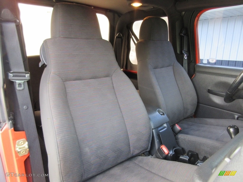 2005 Wrangler X 4x4 - Impact Orange / Dark Slate Gray photo #21