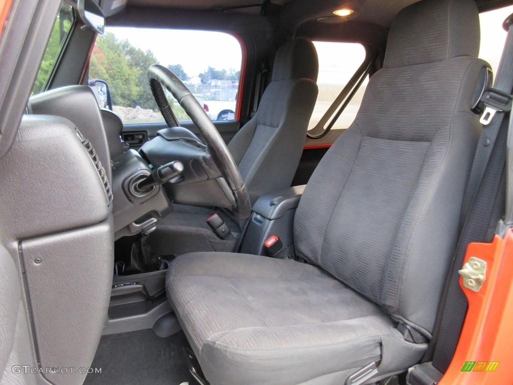 2005 Wrangler X 4x4 - Impact Orange / Dark Slate Gray photo #25