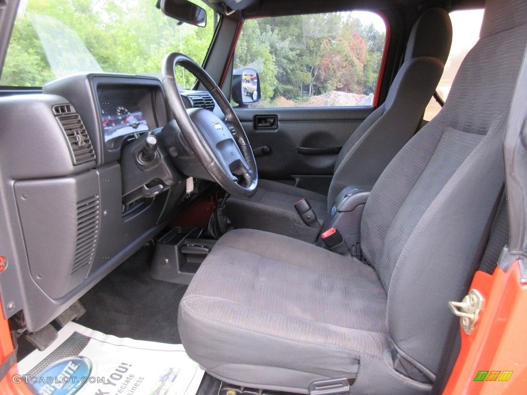 2005 Wrangler X 4x4 - Impact Orange / Dark Slate Gray photo #26